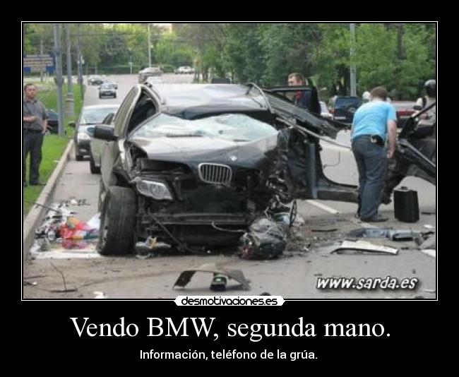 Vendo BMW, segunda mano. -