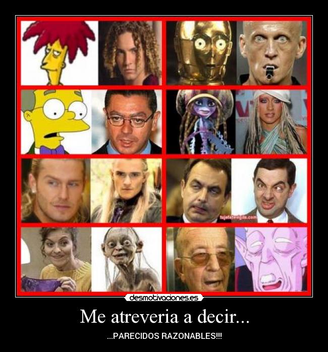 Me atreveria a decir... - ...PARECIDOS RAZONABLES!!!