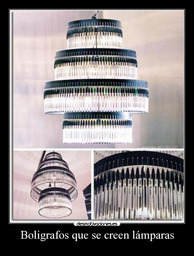 Boligrafos que se creen lámparas - 