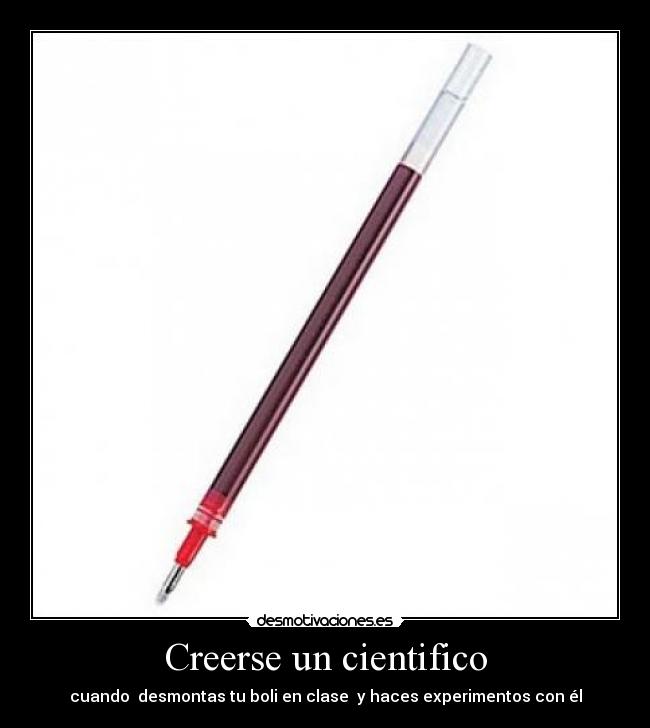 Creerse un cientifico -