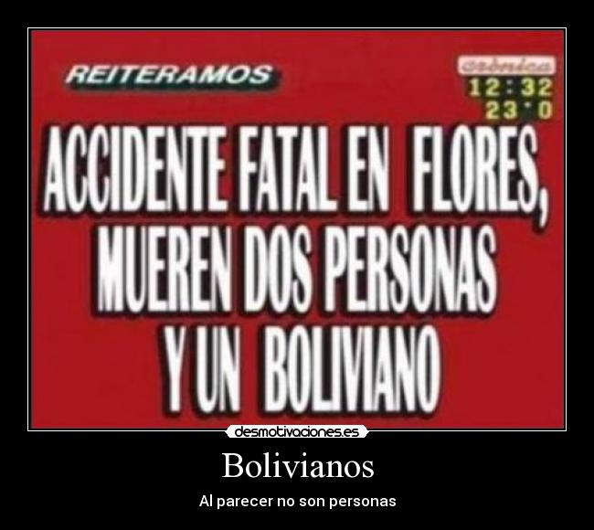 carteles bolivianoso son personas accidente mueren personas boliviano desmotivaciones