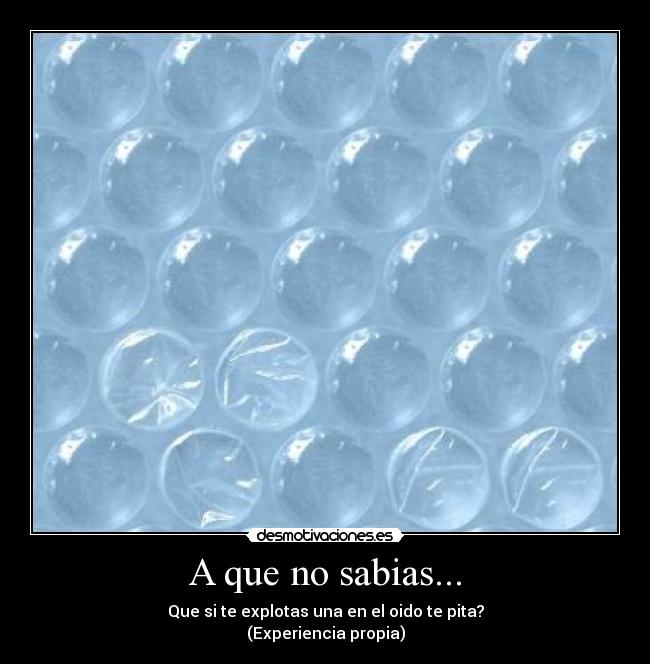 A que no sabias... - 