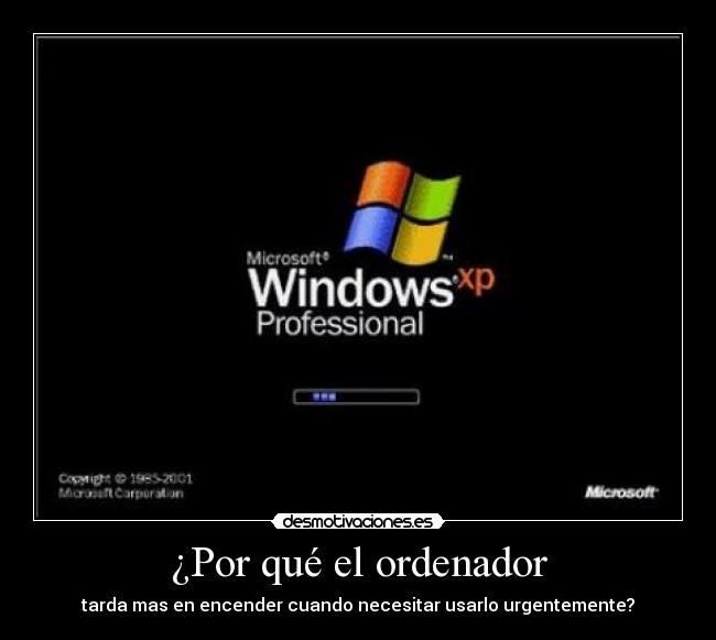 ¿Por qué el ordenador -