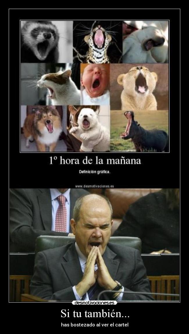 Si tu también... - has bostezado al ver el cartel