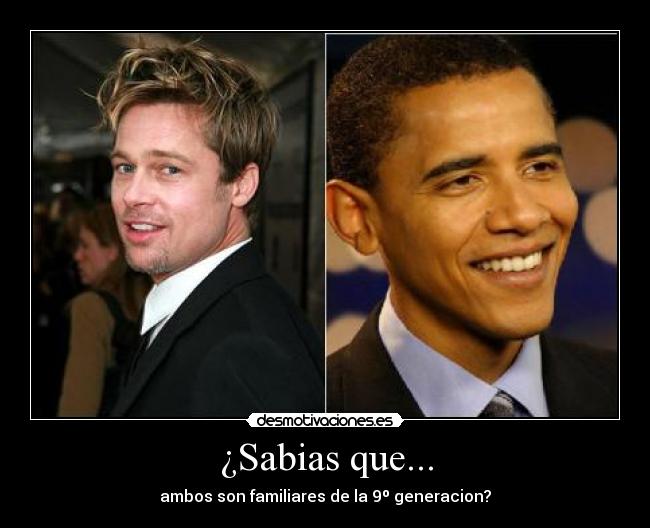 ¿Sabias que... - ambos son familiares de la 9º generacion?