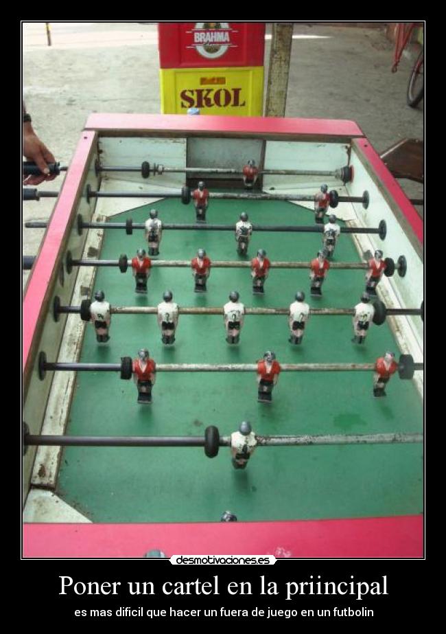 Poner un cartel en la priincipal - 