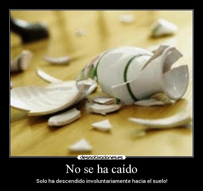 No se ha caído -