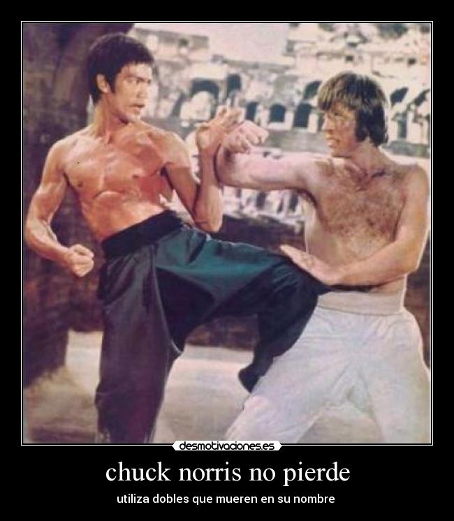 chuck norris no pierde -