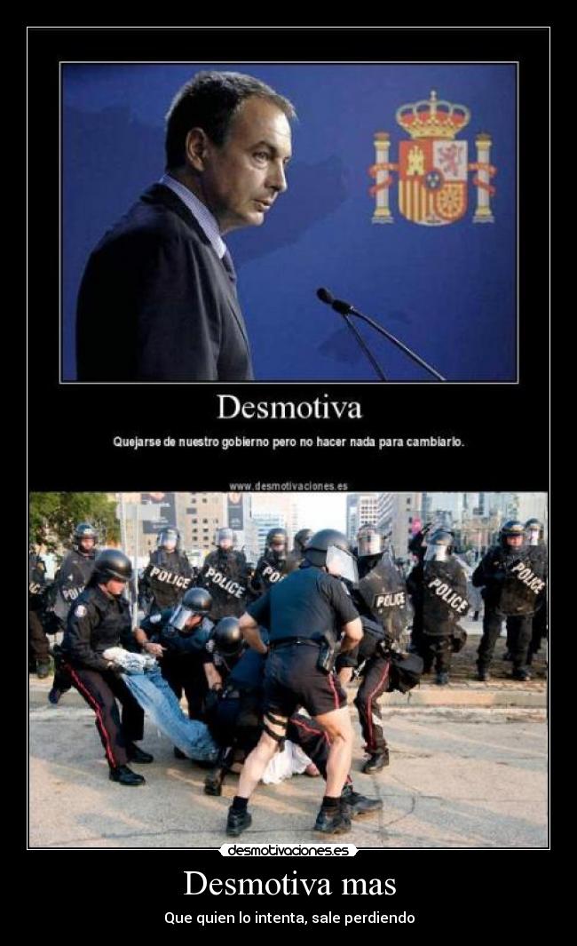 carteles gobierno derechos brutalidad policial desmotivaciones