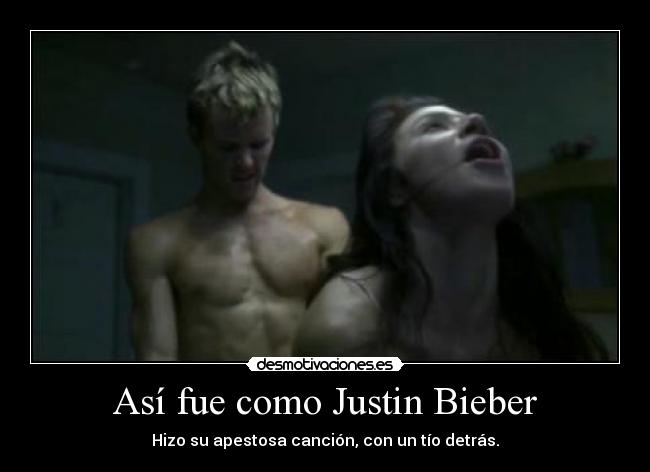 carteles justin bieber culo cancion mierda desmotivaciones