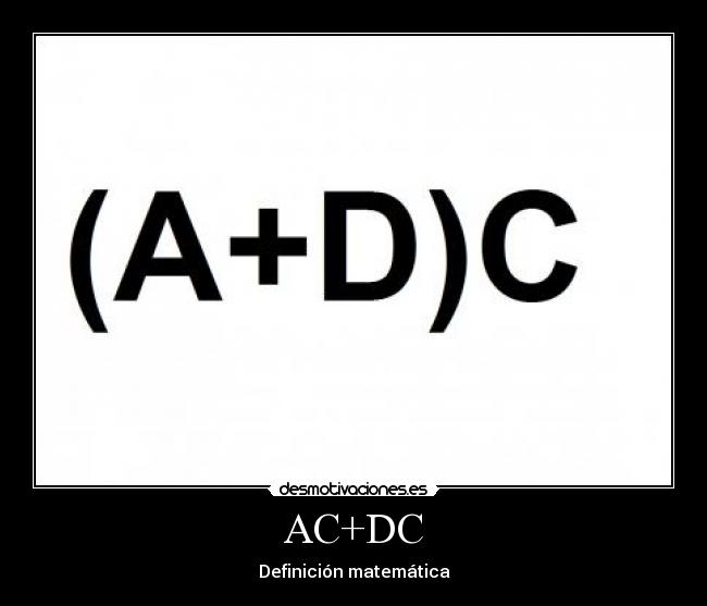 AC+DC - Definición matemática