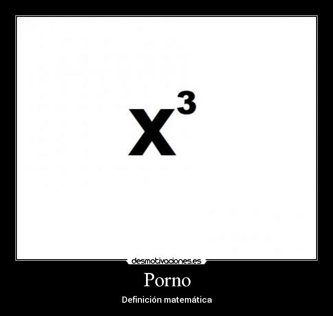 Porno - Definición matemática