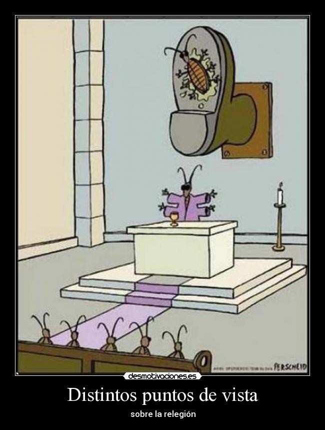 Distintos puntos de vista - sobre la relegión