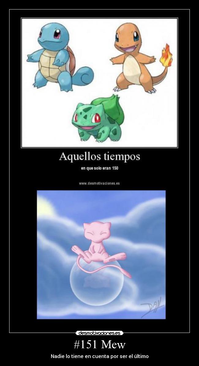 carteles mew pokemon desmotivaciones