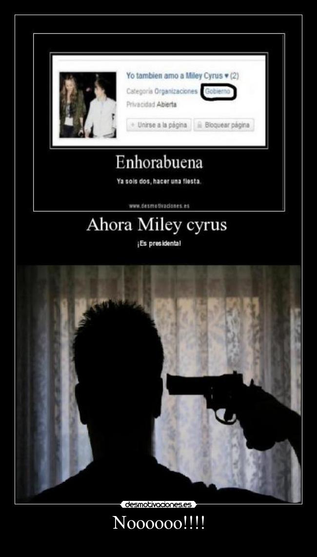 carteles suicicio miley presidenta desmotivaciones