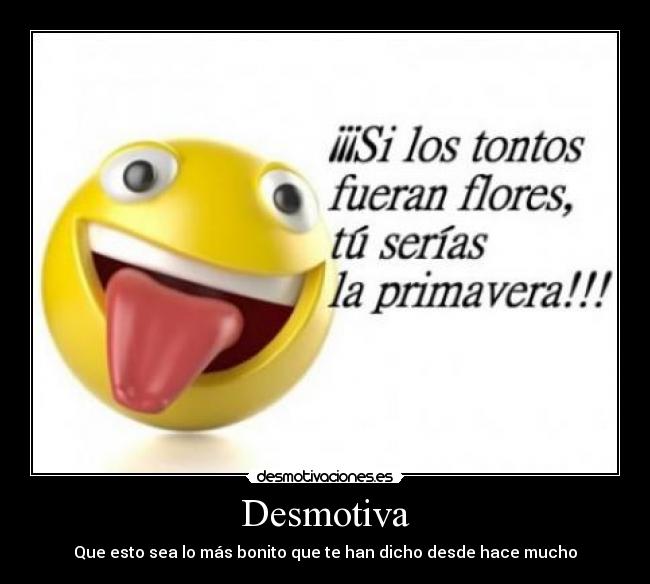 Desmotiva - Que esto sea lo más bonito que te han dicho desde hace mucho