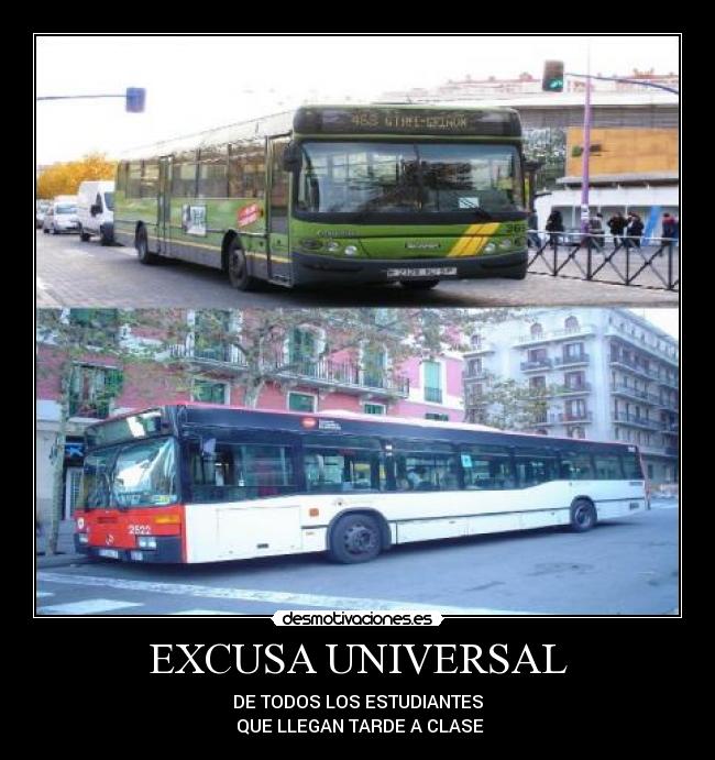 carteles autobuses estudiantes desmotivaciones