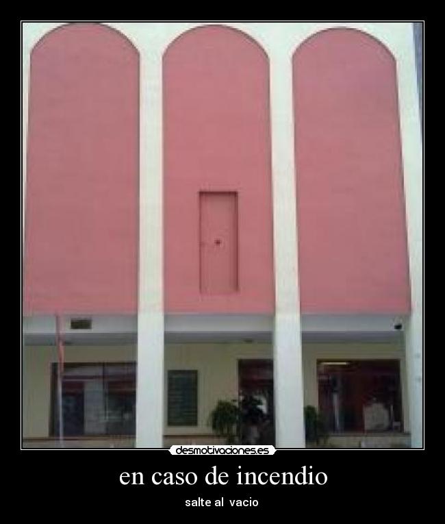 en caso de incendio - 