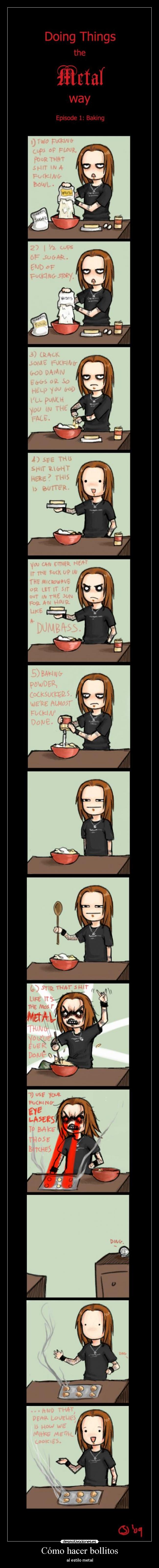Cómo hacer bollitos - al estilo metal