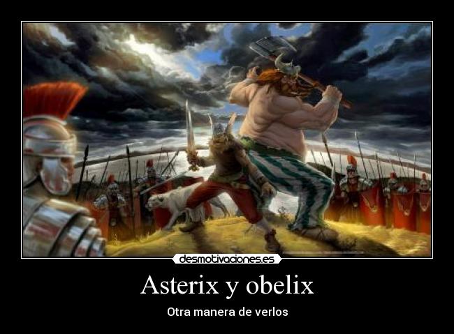 carteles asterix desmotivaciones