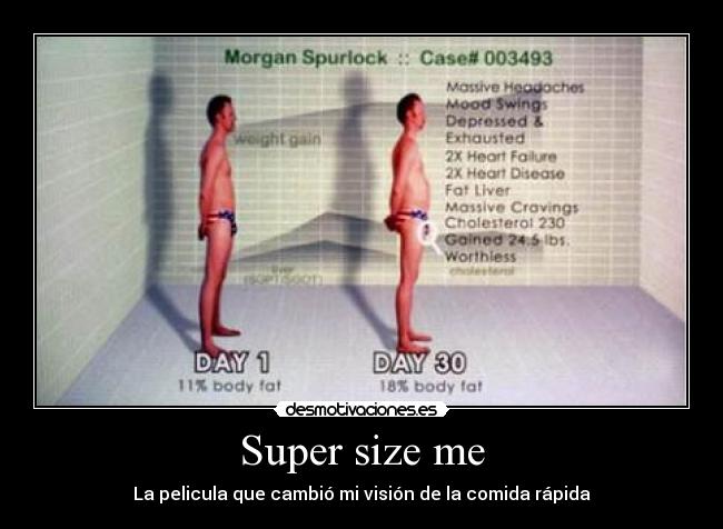 Super size me - La pelicula que cambió mi visión de la comida rápida