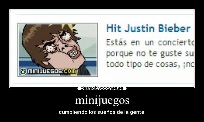 minijuegos - cumpliendo los sueños de la gente