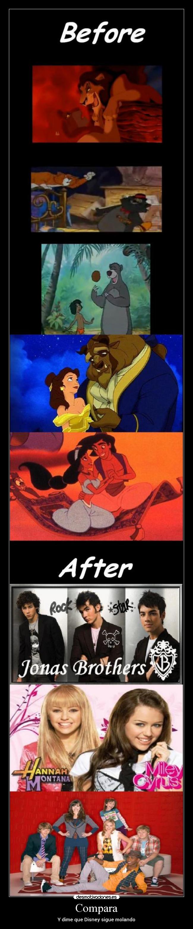 Compara - Y dime que Disney sigue molando