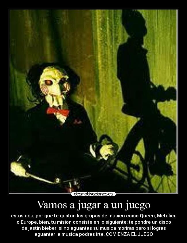 Vamos a jugar a un juego -