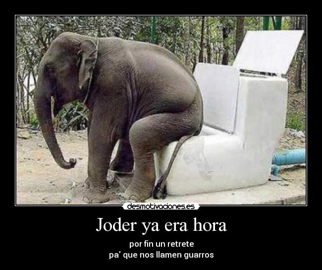 Joder ya era hora -