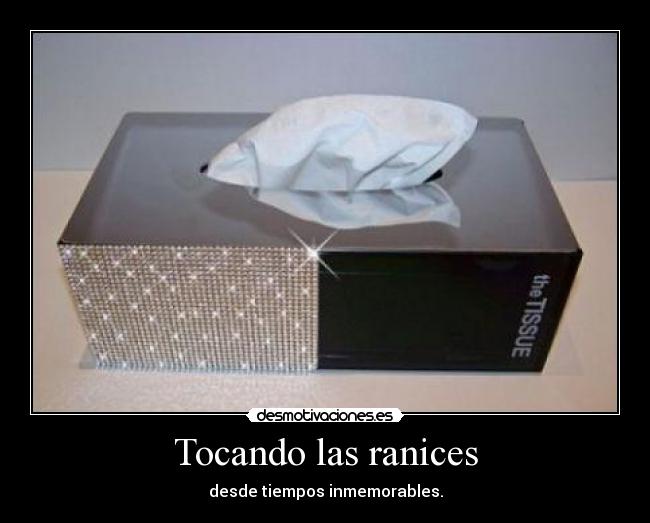 Tocando las ranices - desde tiempos inmemorables.