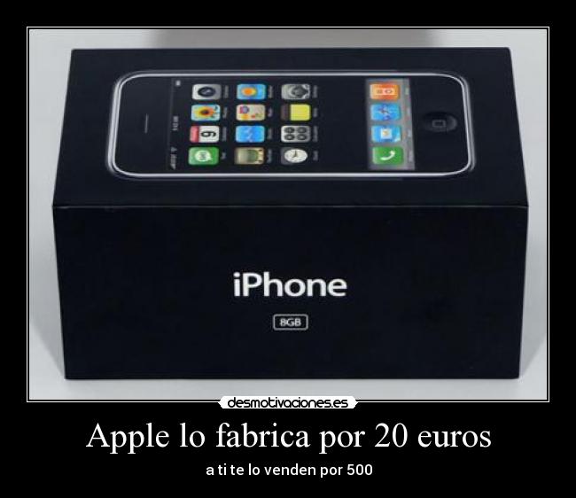 Apple lo fabrica por 20 euros - 