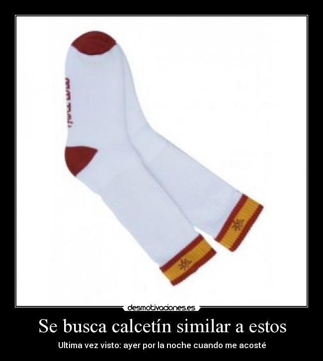 Se busca calcetín similar a estos - 