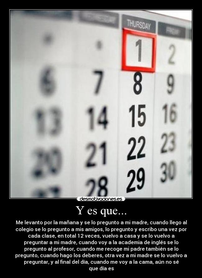 Y es que... - 