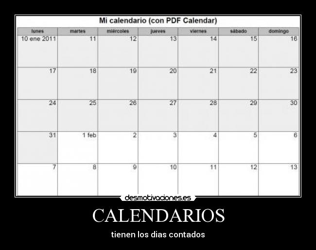 CALENDARIOS - 