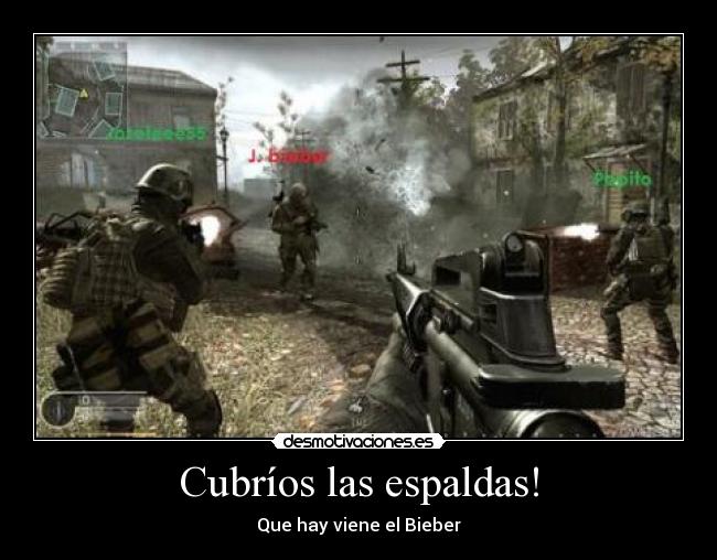 Cubríos las espaldas! - Que hay viene el Bieber