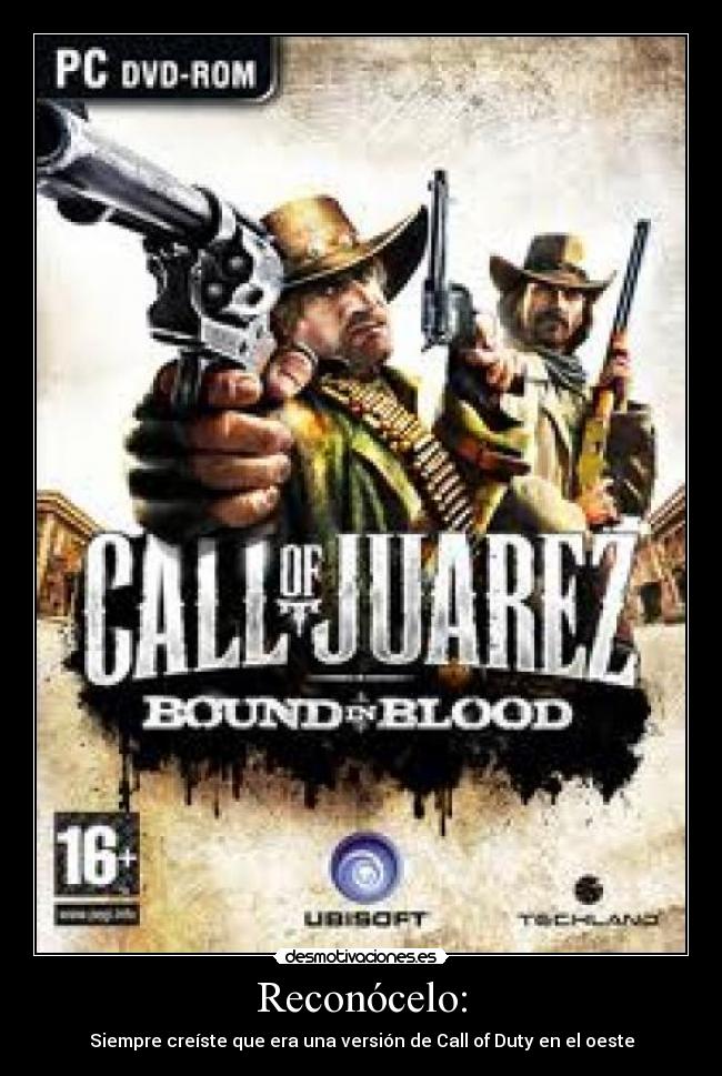 Reconócelo: - Siempre creíste que era una versión de Call of Duty en el oeste