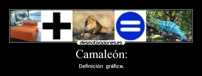 Camaleón: - Definición gráfica.