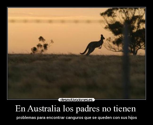 En Australia los padres no tienen -