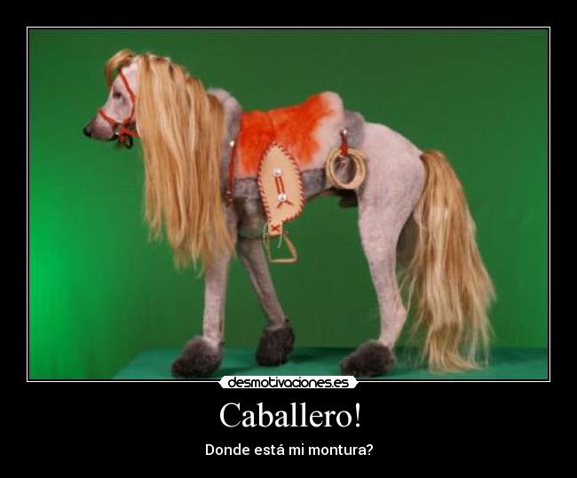 Caballero! - Donde está mi montura?