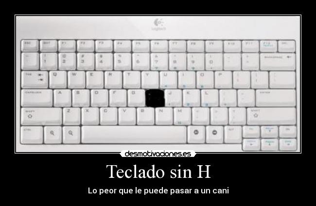 Teclado sin H - 