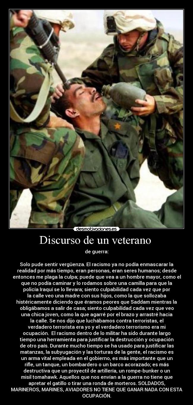 Discurso de un veterano  - 