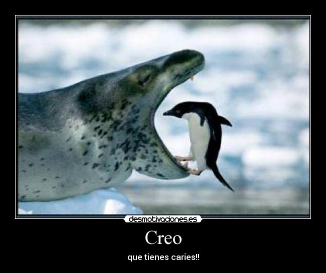 Creo - que tienes caries!!