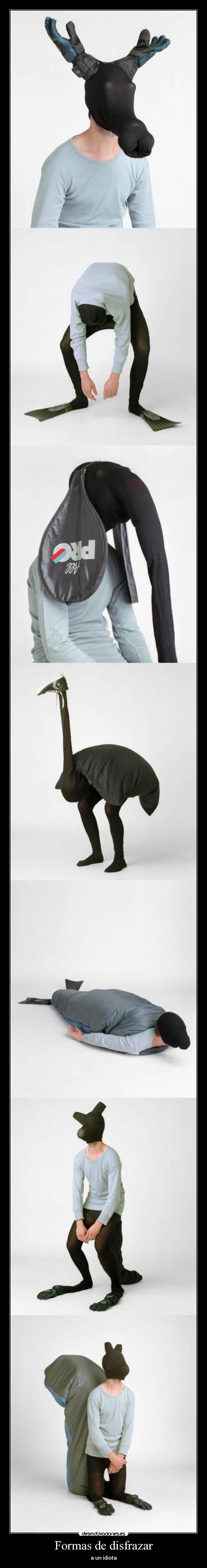 Formas de disfrazar - a un idiota