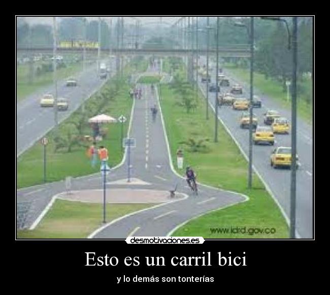 carteles carril bici desmotivaciones