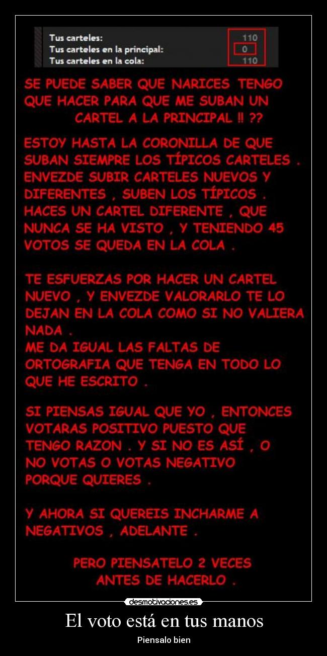 El voto está en tus manos - 