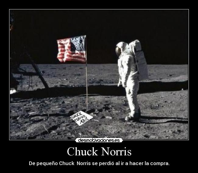 Chuck Norris - De pequeño Chuck Norris se perdió al ir a hacer la compra.