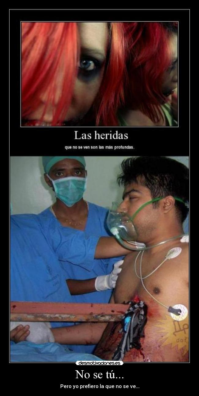 No se tú... - Pero yo prefiero la que no se ve...