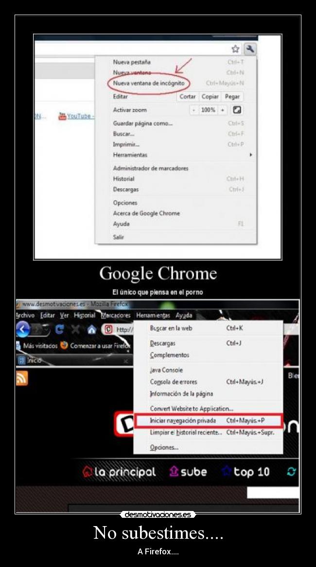 No subestimes.... - A Firefox....