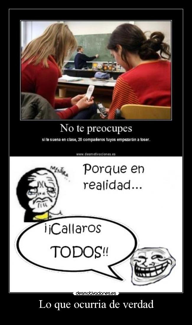 Lo que ocurria de verdad -