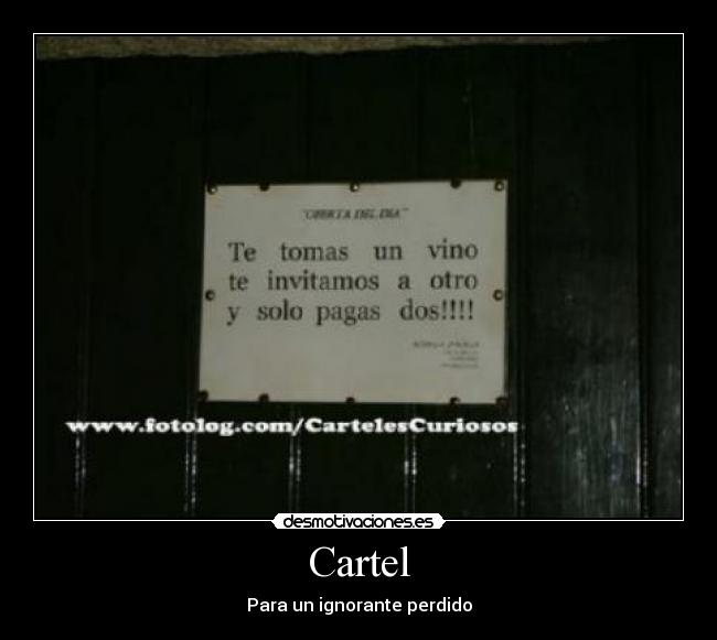 Cartel - Para un ignorante perdido